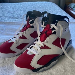 Jordan 6 carmine men’s size 12 like new. No lace locks
